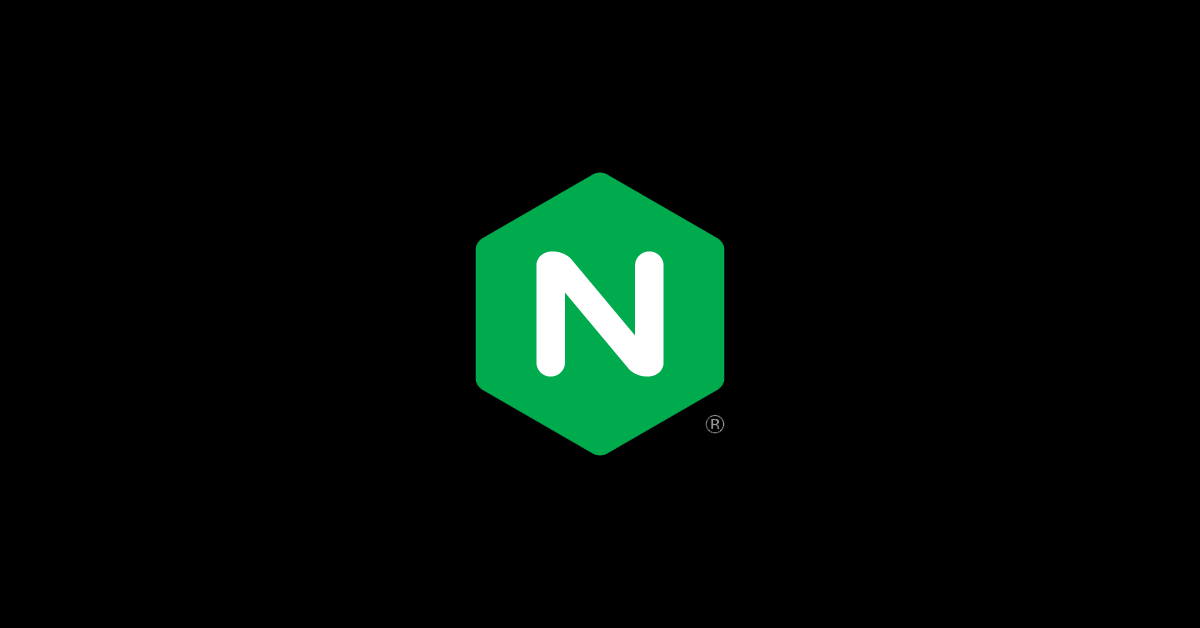 black background with the NGINX hex logo